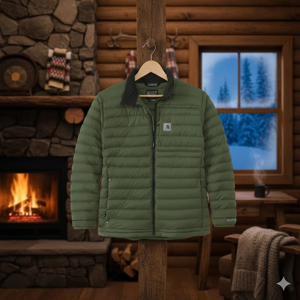 [N3UF] Veste Carhartt LWD Rugged Flex | Légère & Déperlante | Verte